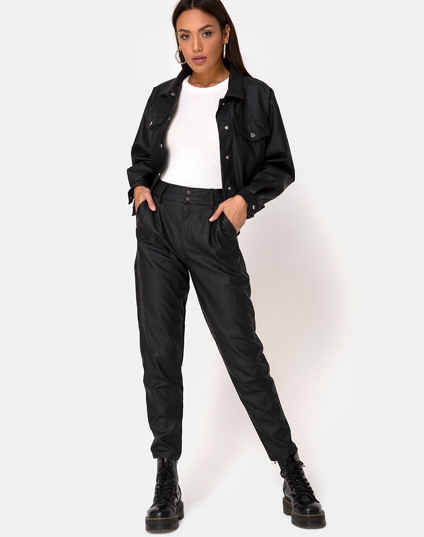Image de Zastan Pantalon PU Noir