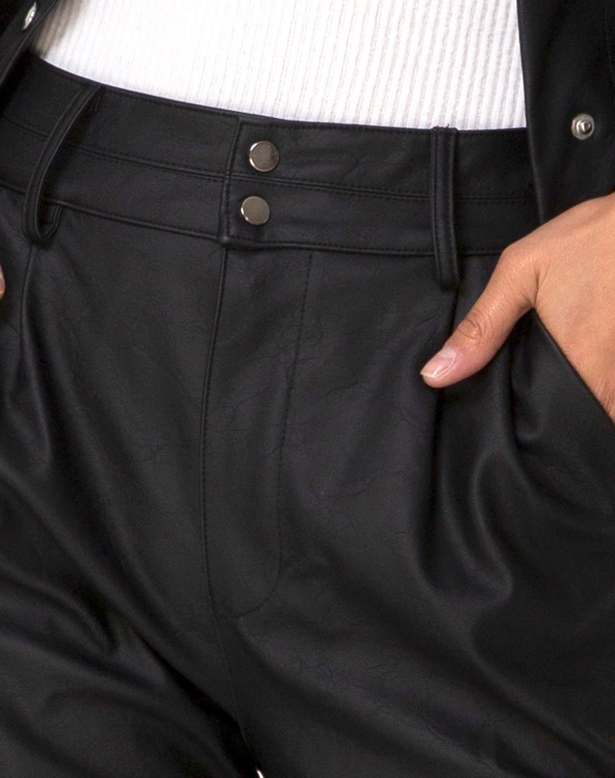 Image de Zastan Pantalon PU Noir