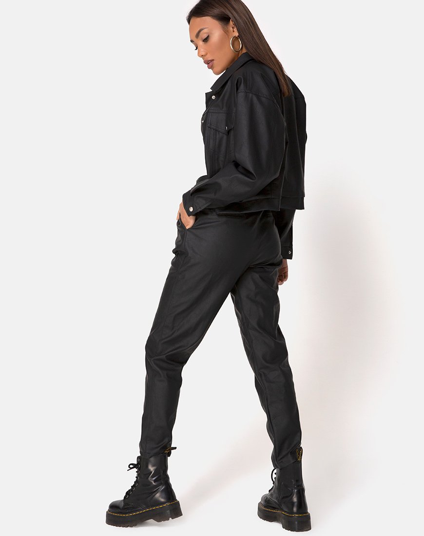 Image de Zastan Pantalon PU Noir