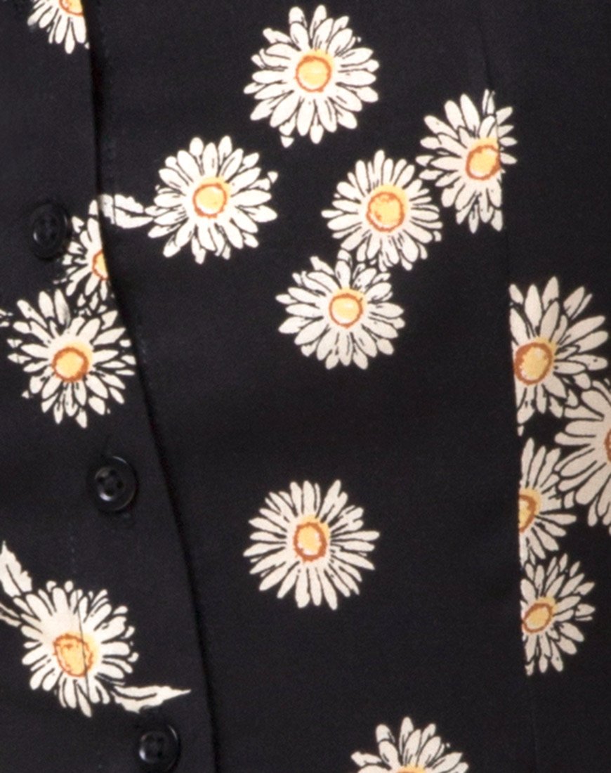 Image de Zavacca Tea Dress in Grunge Daisy Floral