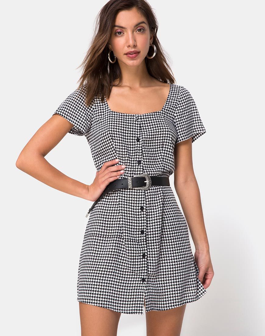 Image de Zavacca Tea Dress in Small Dogtooth