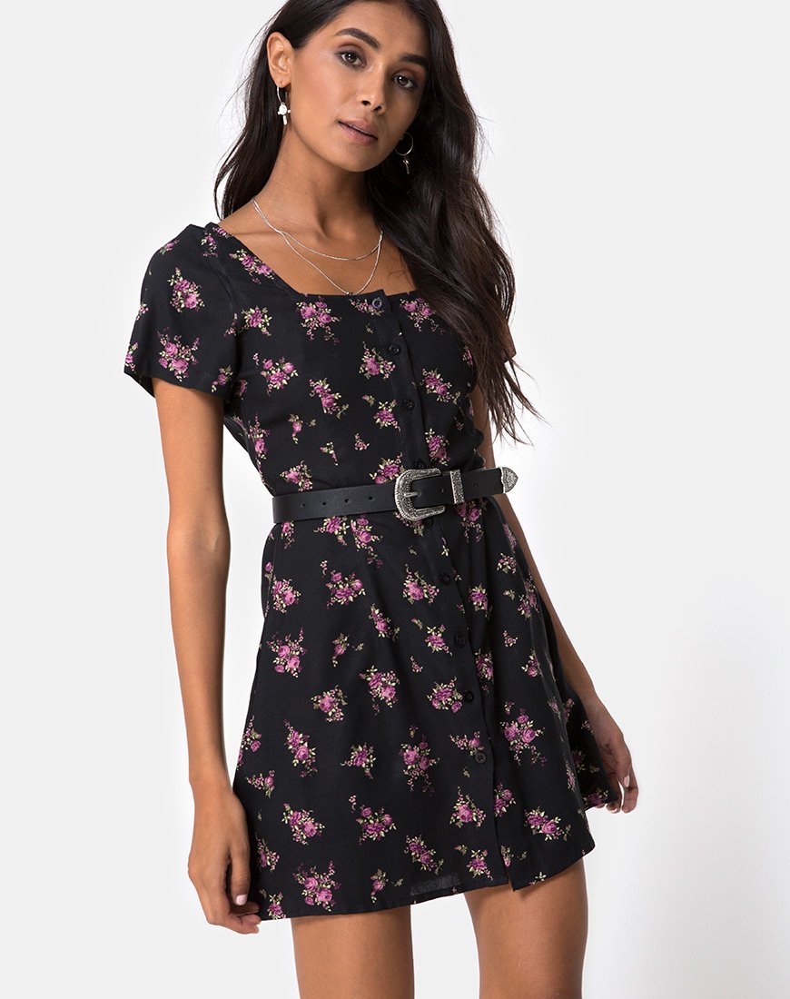 Zavacca Mini Robe en Sohey Rose Noir