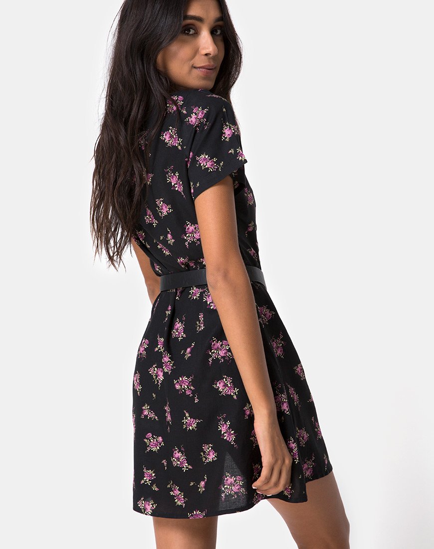 Image de Zavacca Mini Dress in Sohey Rose Black