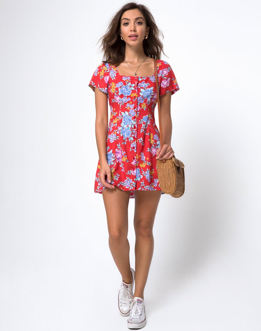 Image de Zavacca Tea Dress in Vintage Fleur