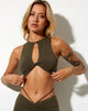 Image de Zeme Crop Top in Olive