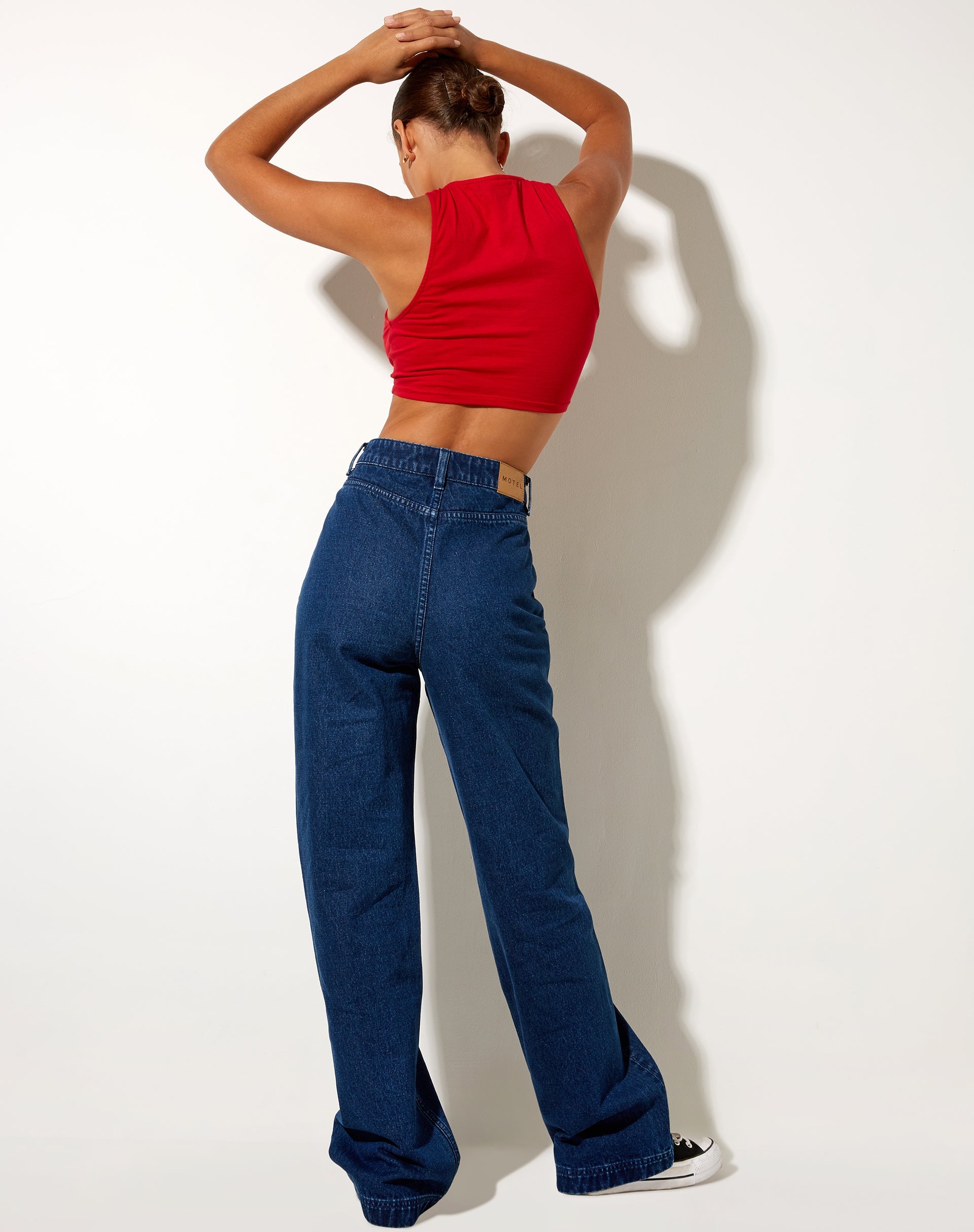 Image de Zeme Crop Top in Racing Red