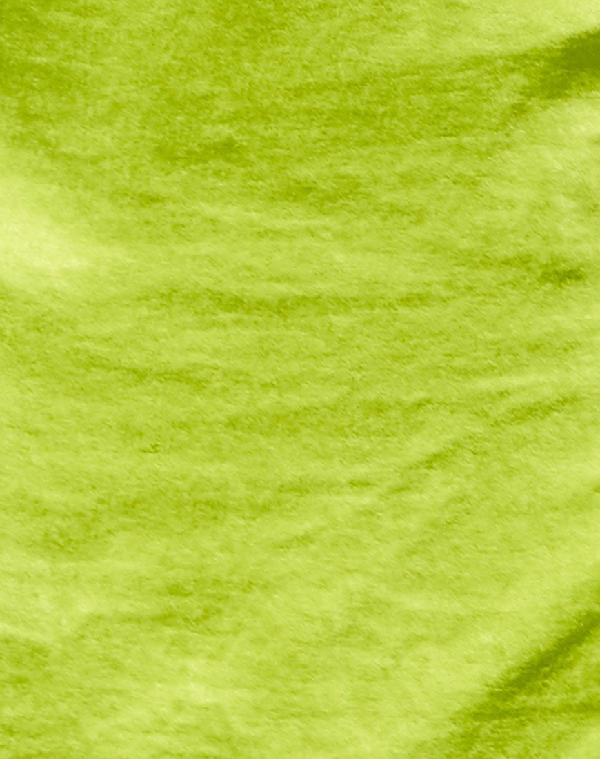 Image of Zenaya Slip Dress in Satin Lime Green