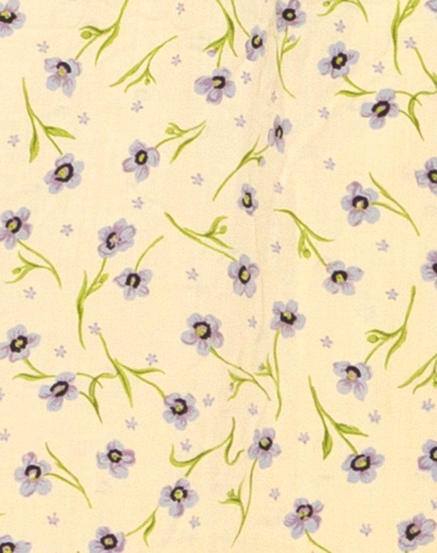 Image de la robe Zenith en fleurs sauvages Lemon Drop