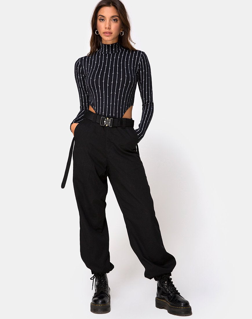 Image de Zepani Bodice in Barbed Wire Black