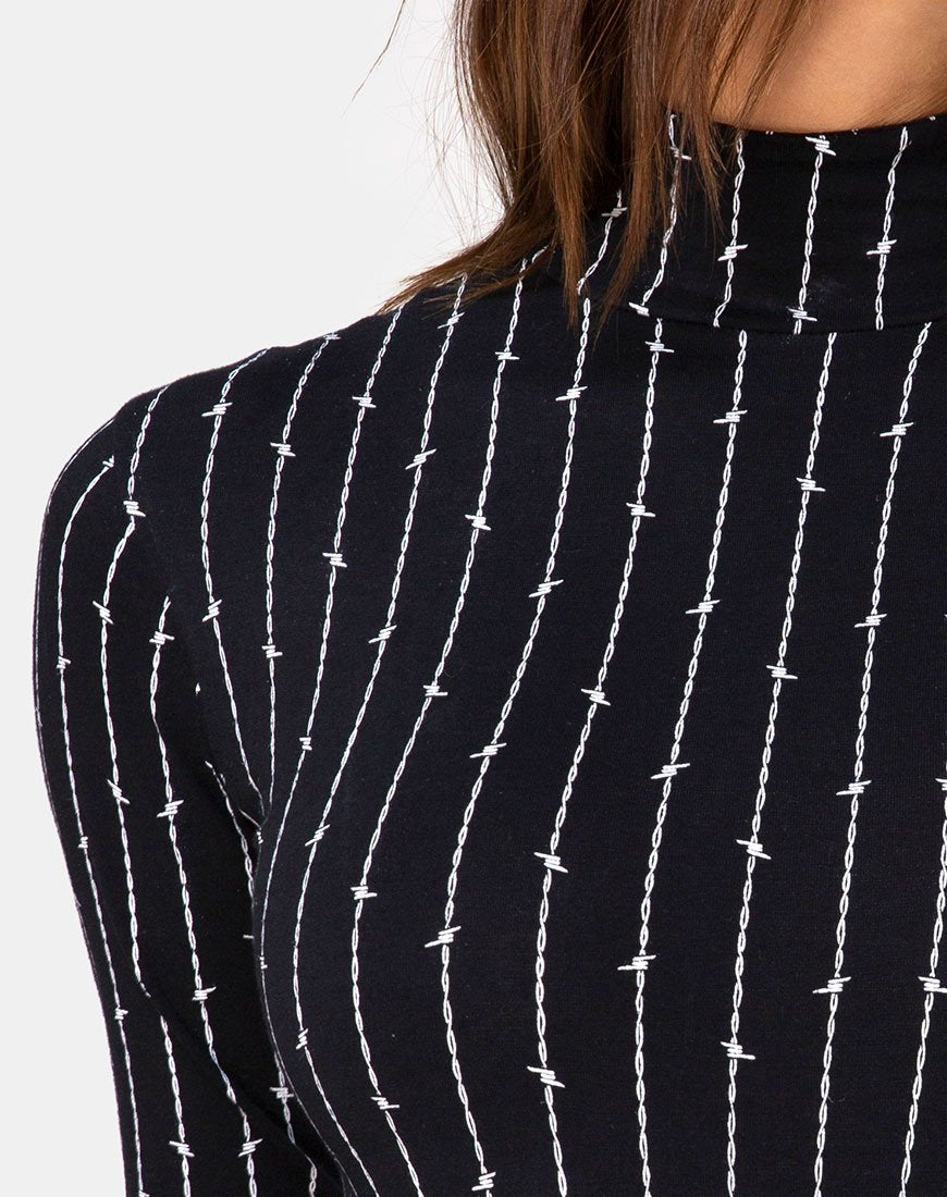 Image de Zepani Bodice in Barbed Wire Black