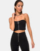 Image de Zipshi Crop Top in Black