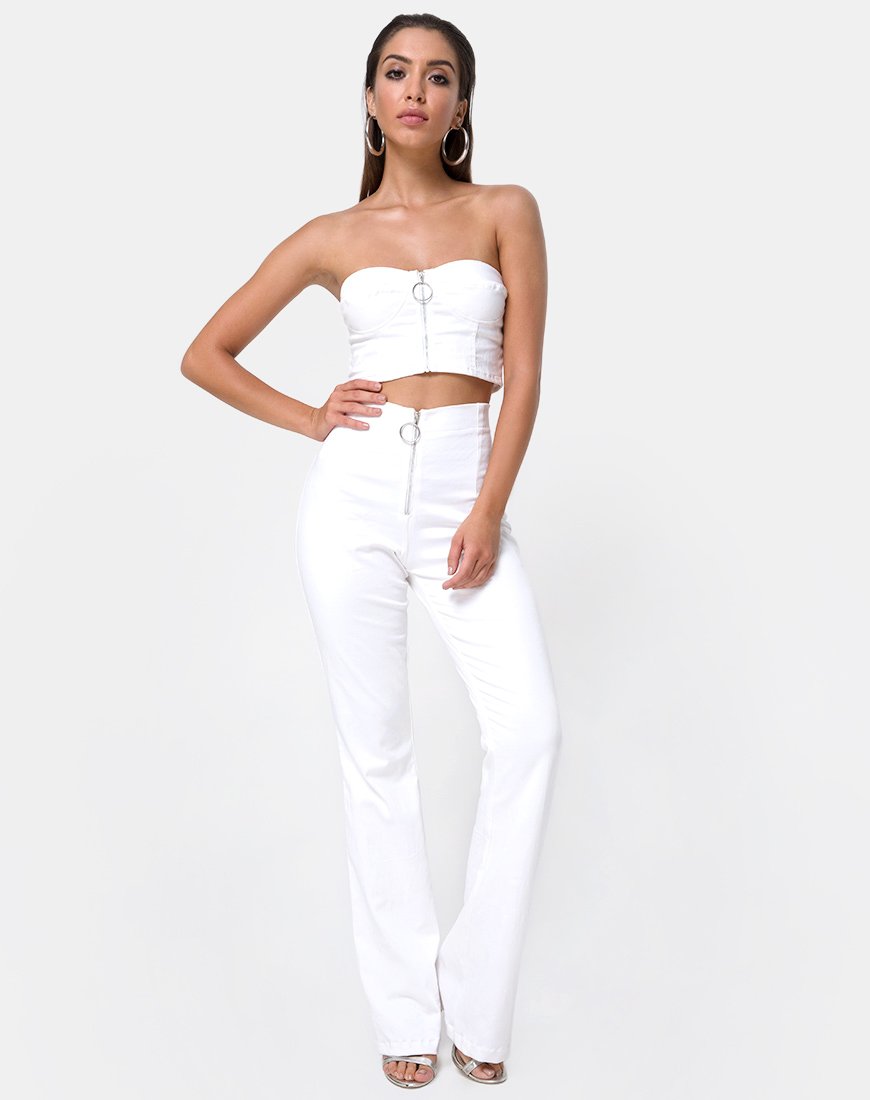 Image du pantalon Zolia en blanc