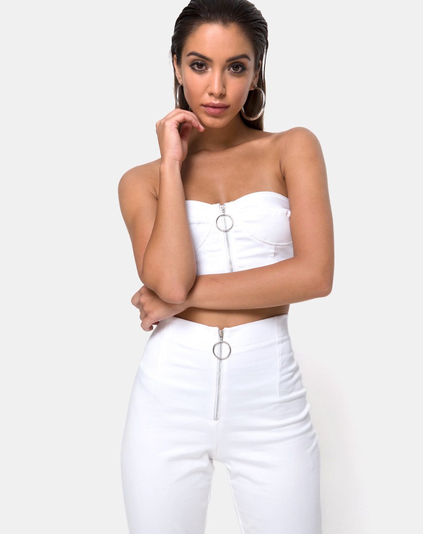 Image du pantalon Zolia en blanc