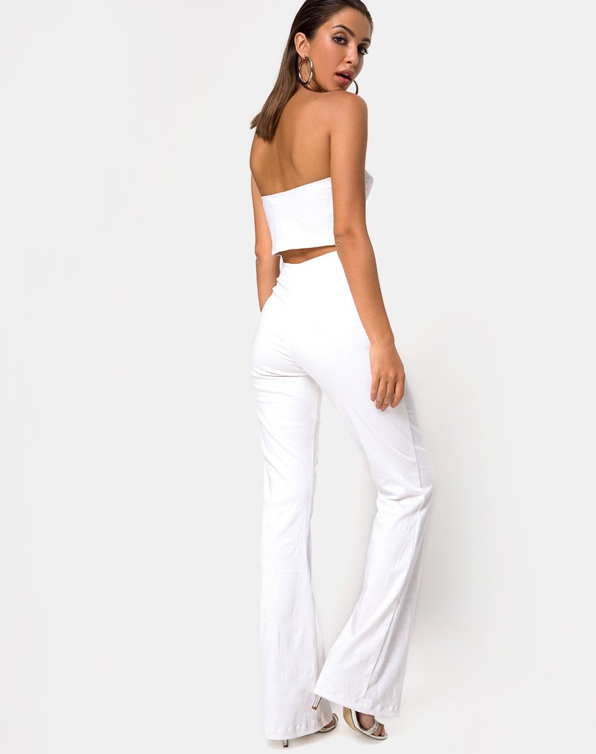 Image de Zipshi Crop Top in White