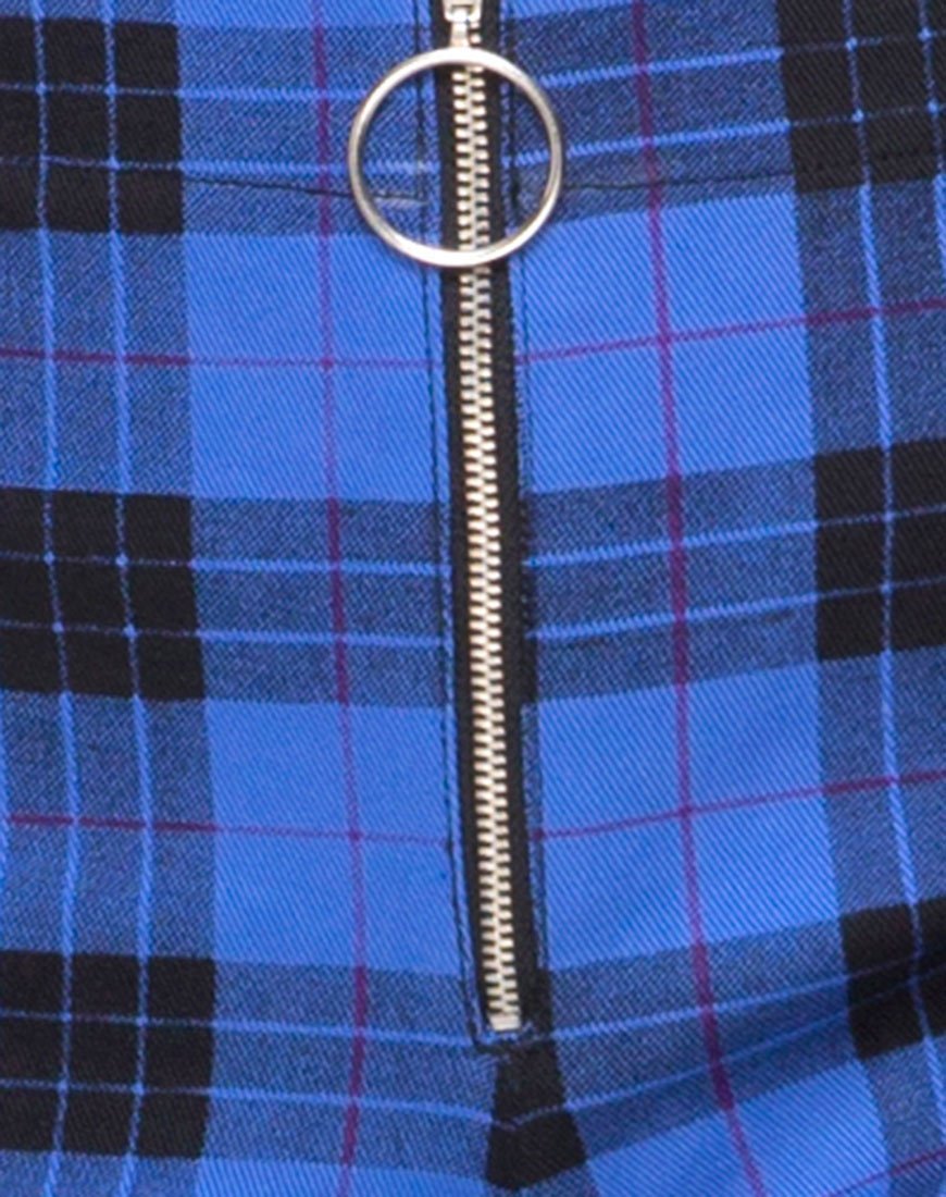 Image de Jolim Tapered Trouser in Tartan Blue