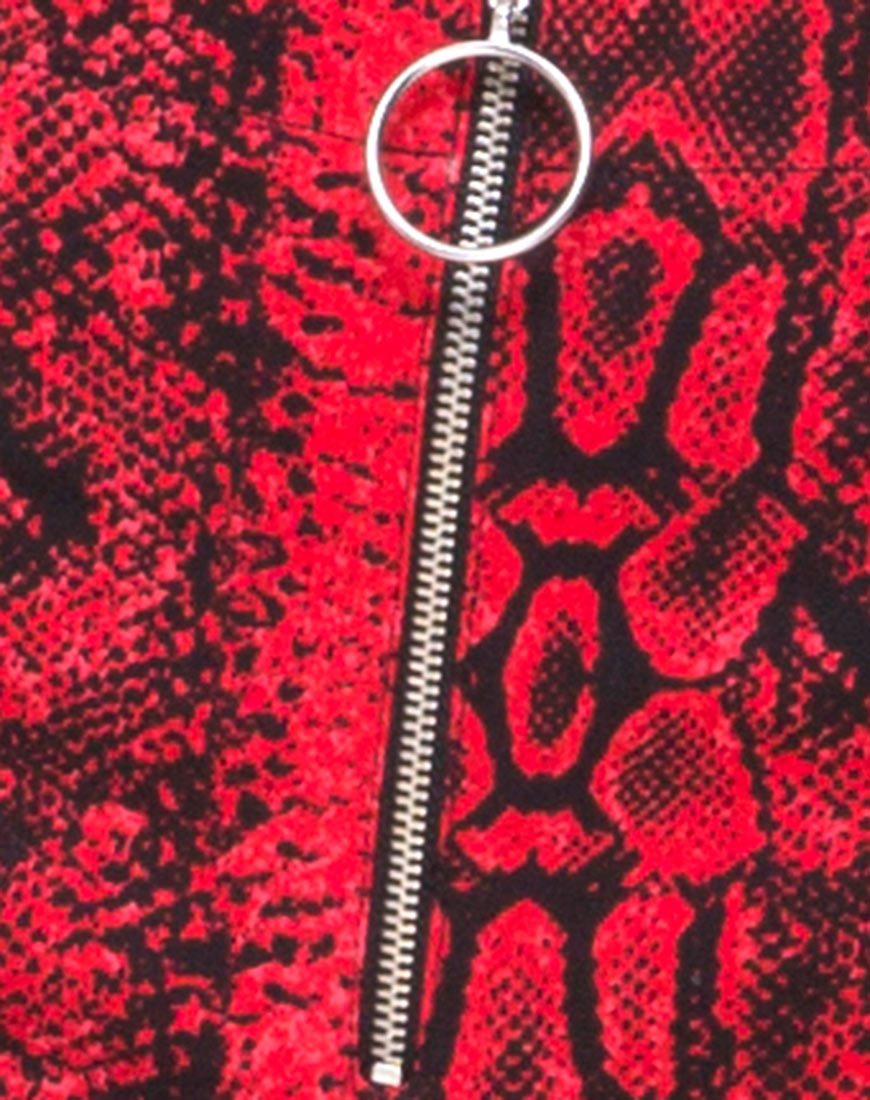 Image du pantalon Zolia en rouge serpent