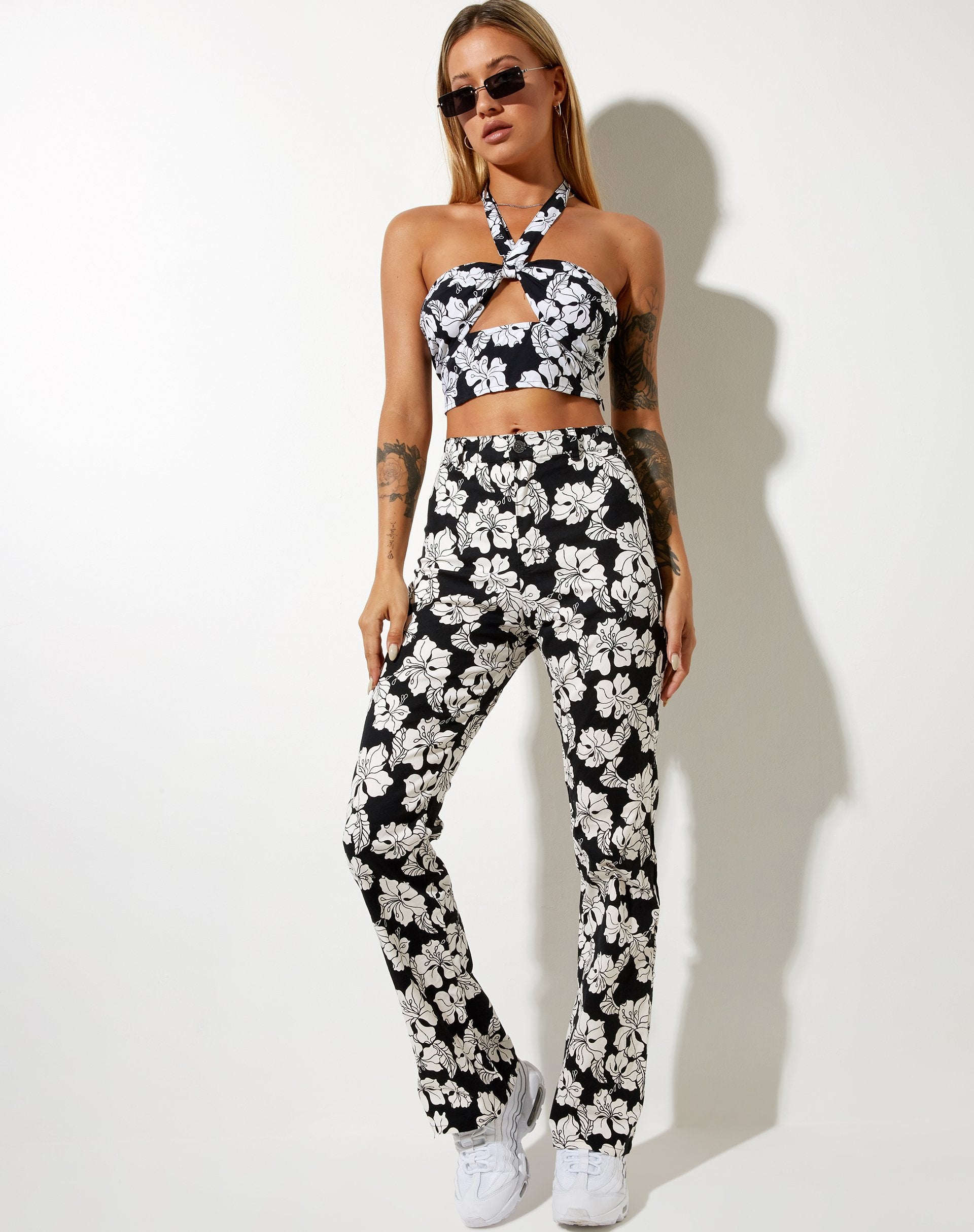 Image de Zoven Trouser in Vacation Black White