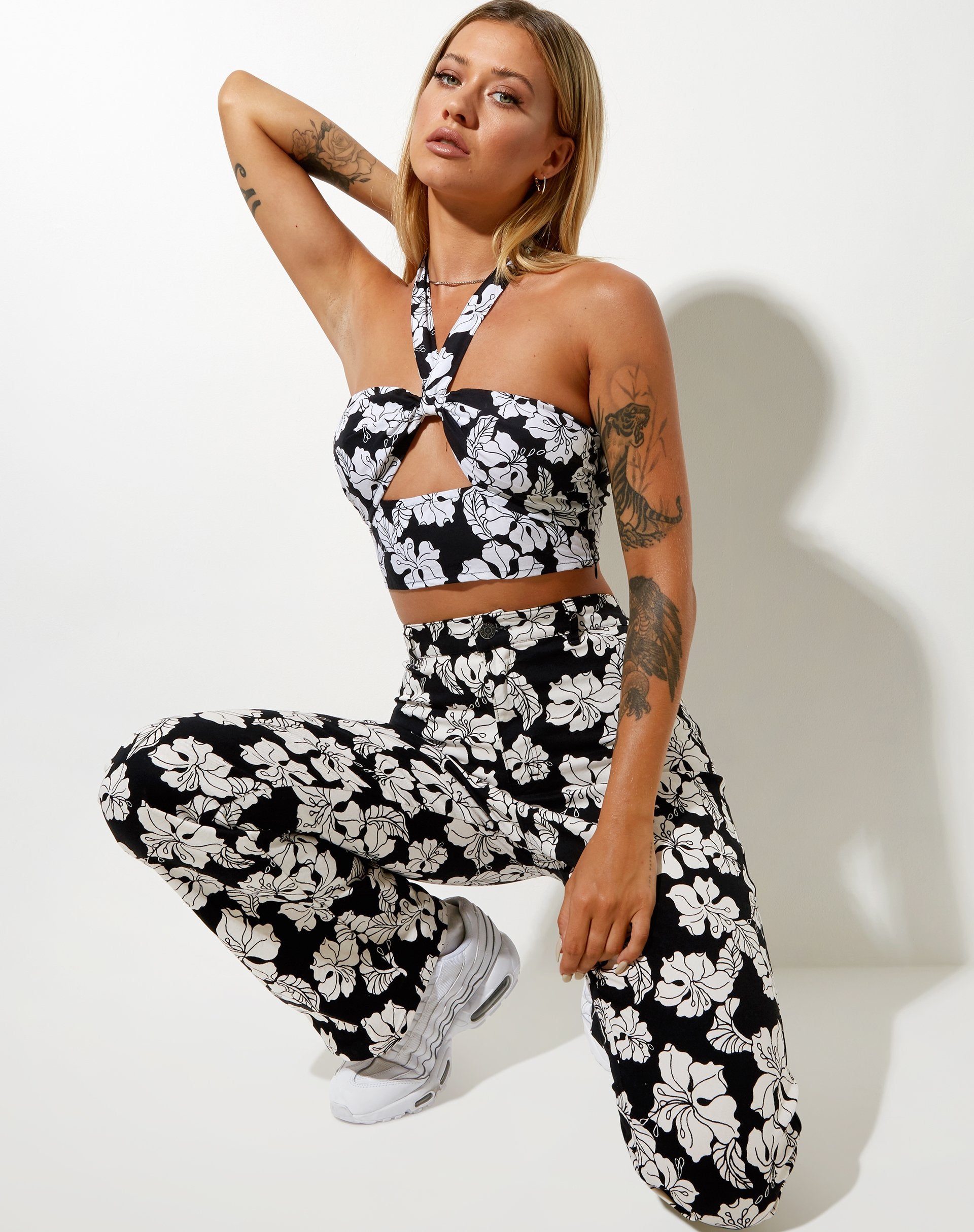 Image de Zoven Trouser in Vacation Black White