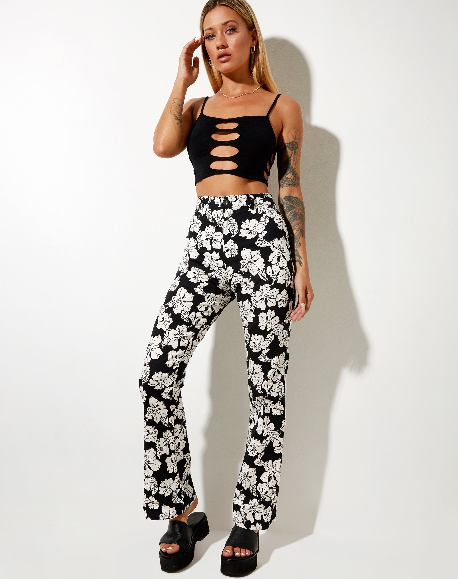 Image de Zoven Trouser in Vacation Black White