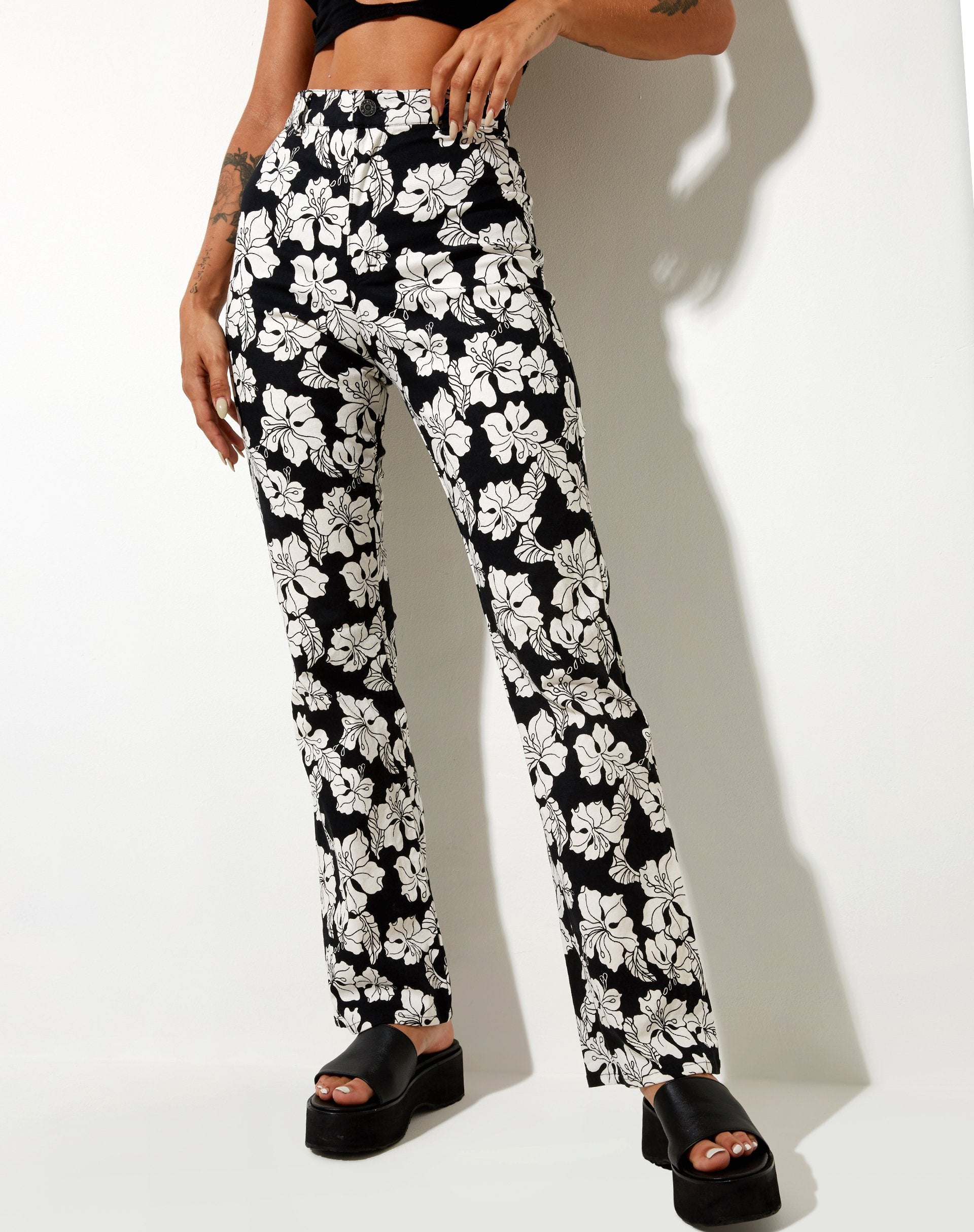 Image de Zoven Trouser in Vacation Black White