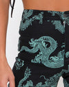 Fleur de dragon noir et menthe