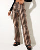 Image de Zoven Trouser in Mix Stripe Brown