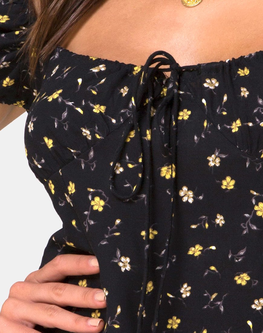 Image de Zudema Mini Dress in Pretty Petal Black