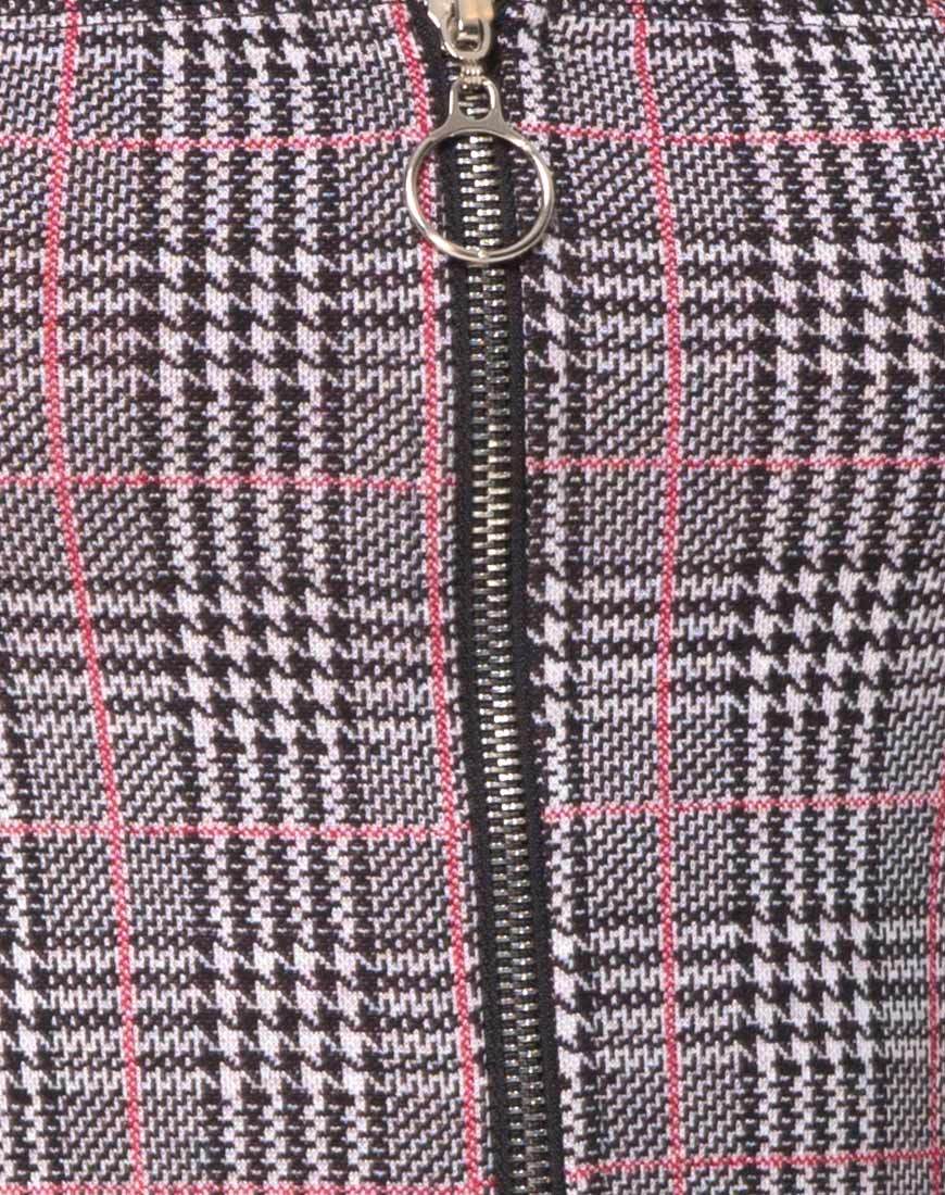Image of Zileah Shift Dress in Charles Check Blush