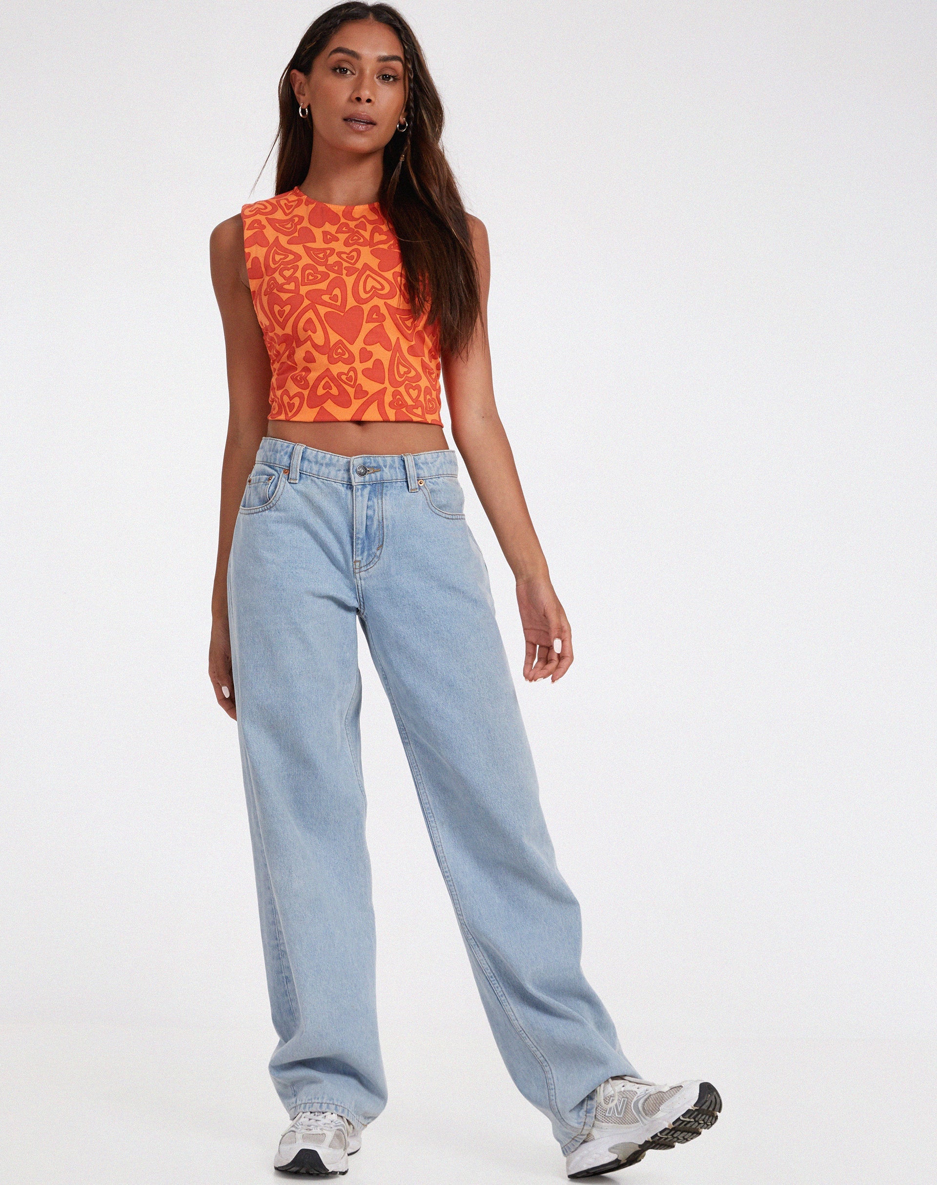 image de Baruna Top in Retro Heart Orange