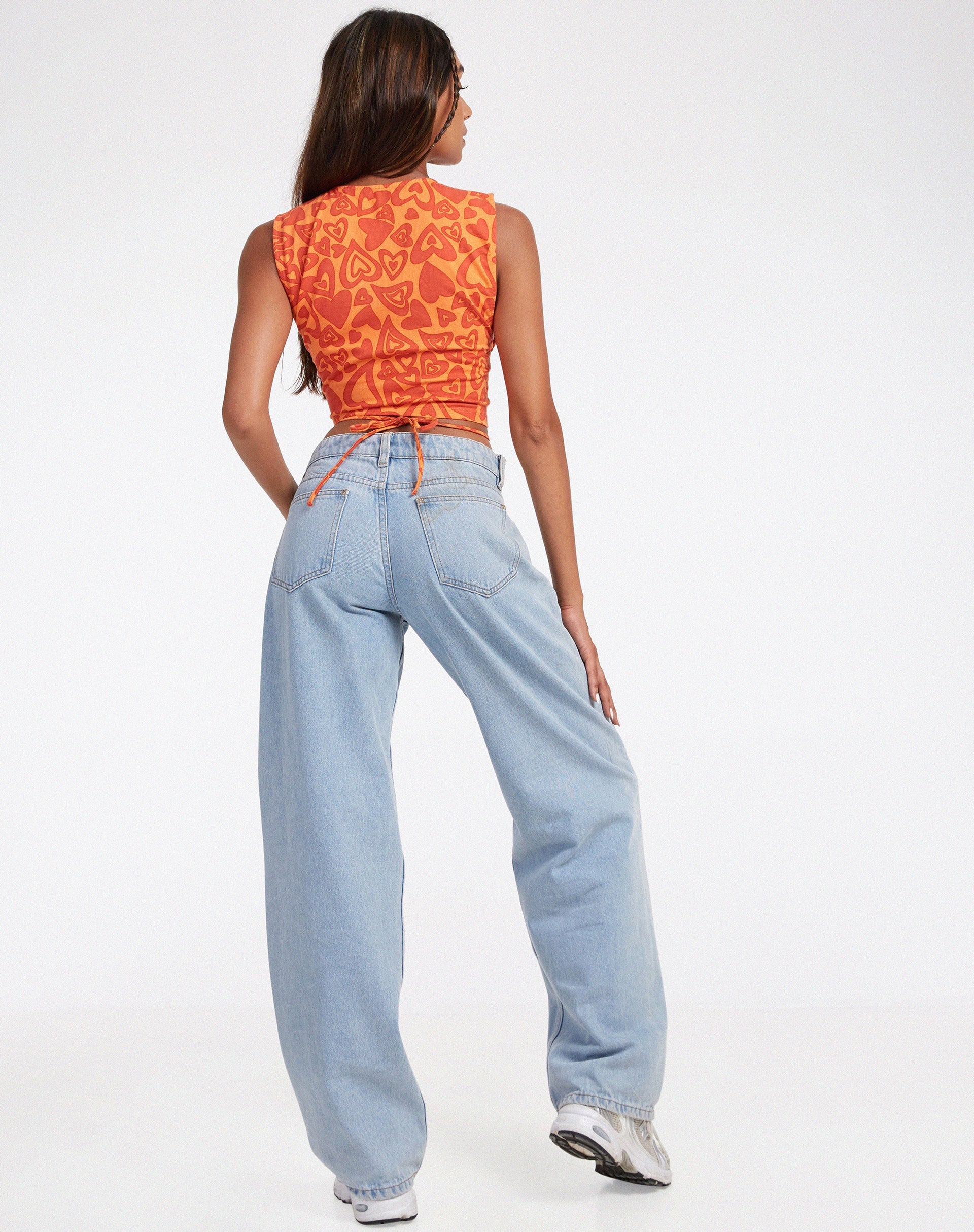 image de Baruna Top in Retro Heart Orange