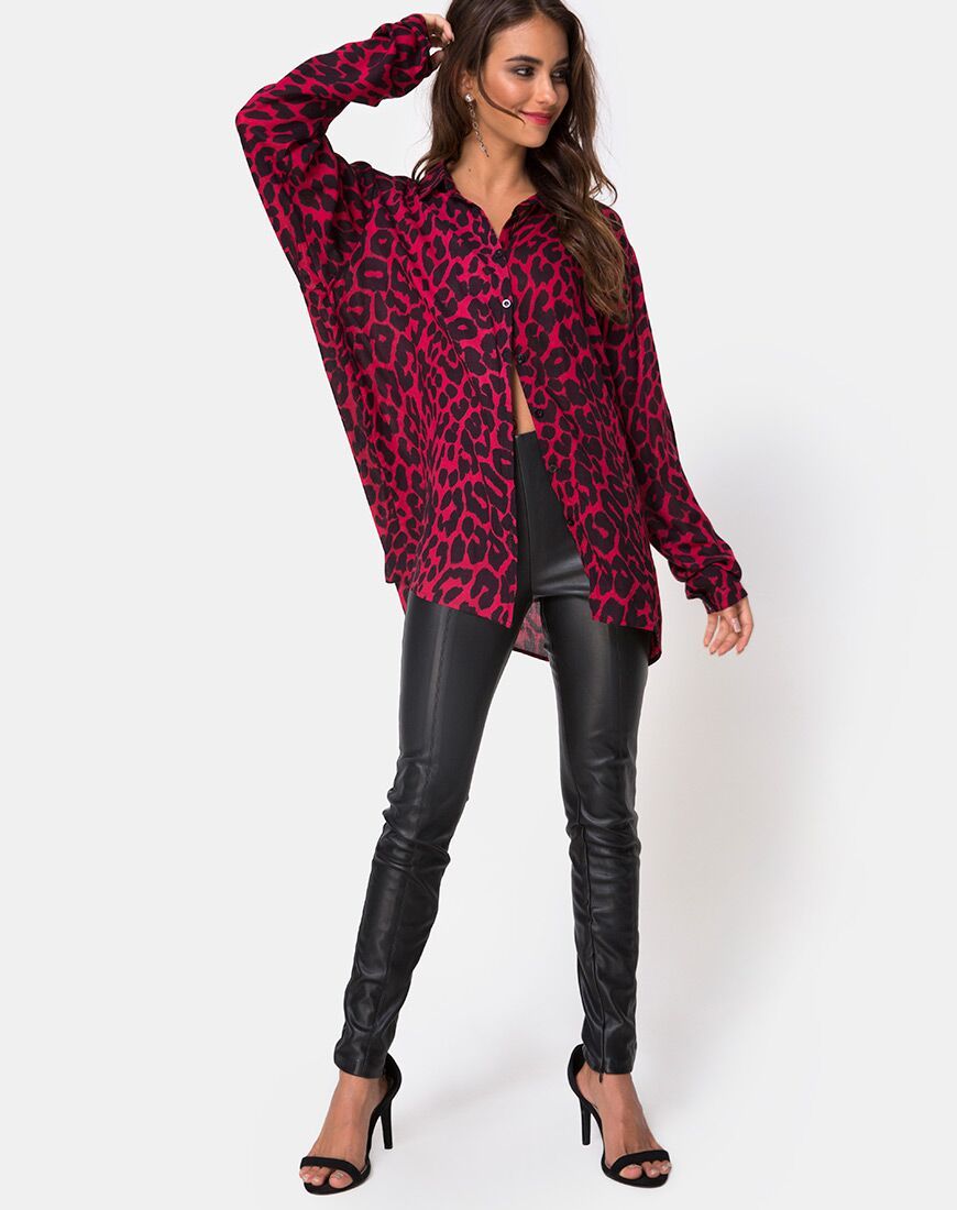 Image de Disam Shirt in Oversize Jaguar Red