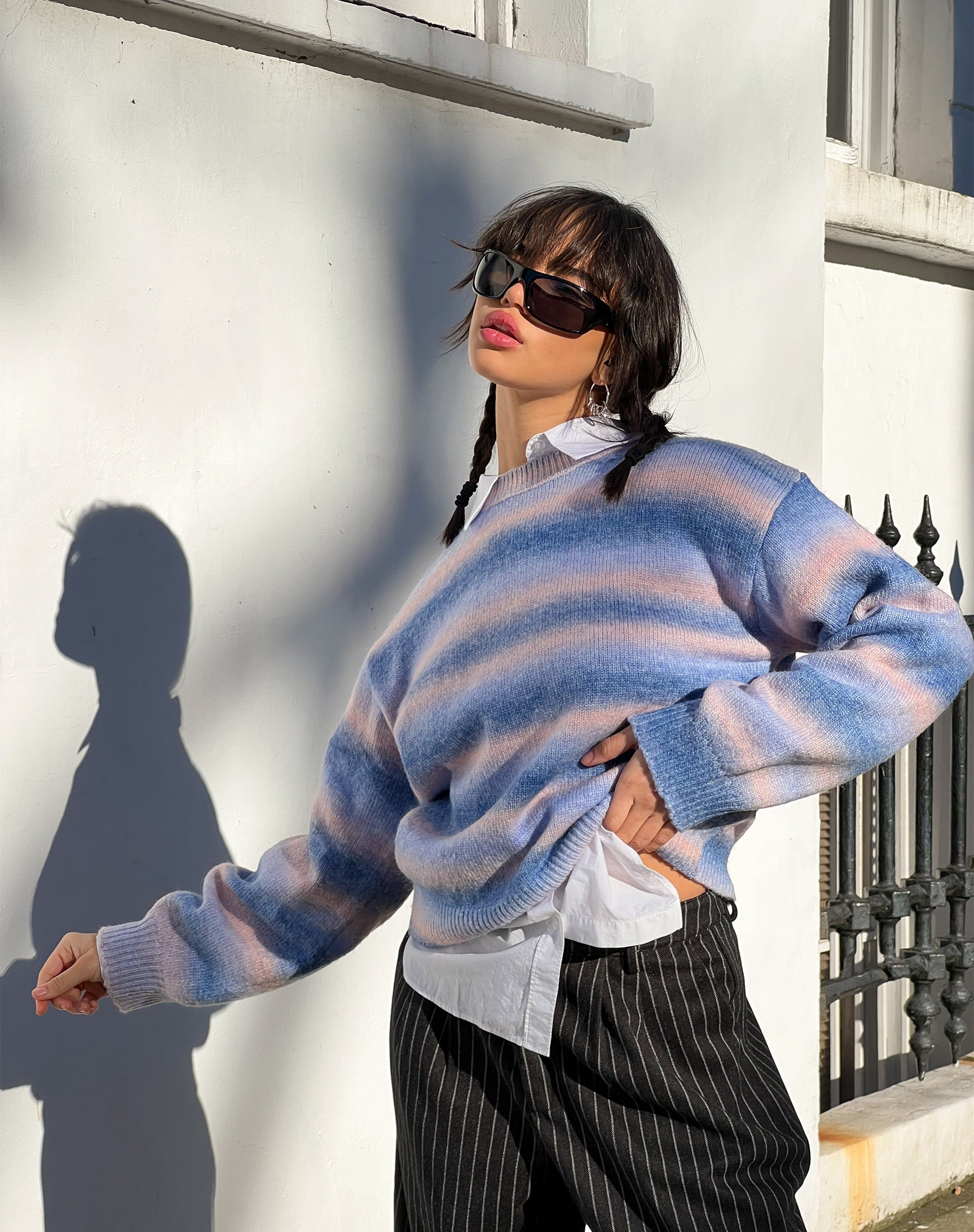 Image de l'Ammaria Jumper en rose et bleu
