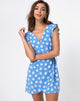 Image de la robe Karill en timbre marguerite bleu ciel