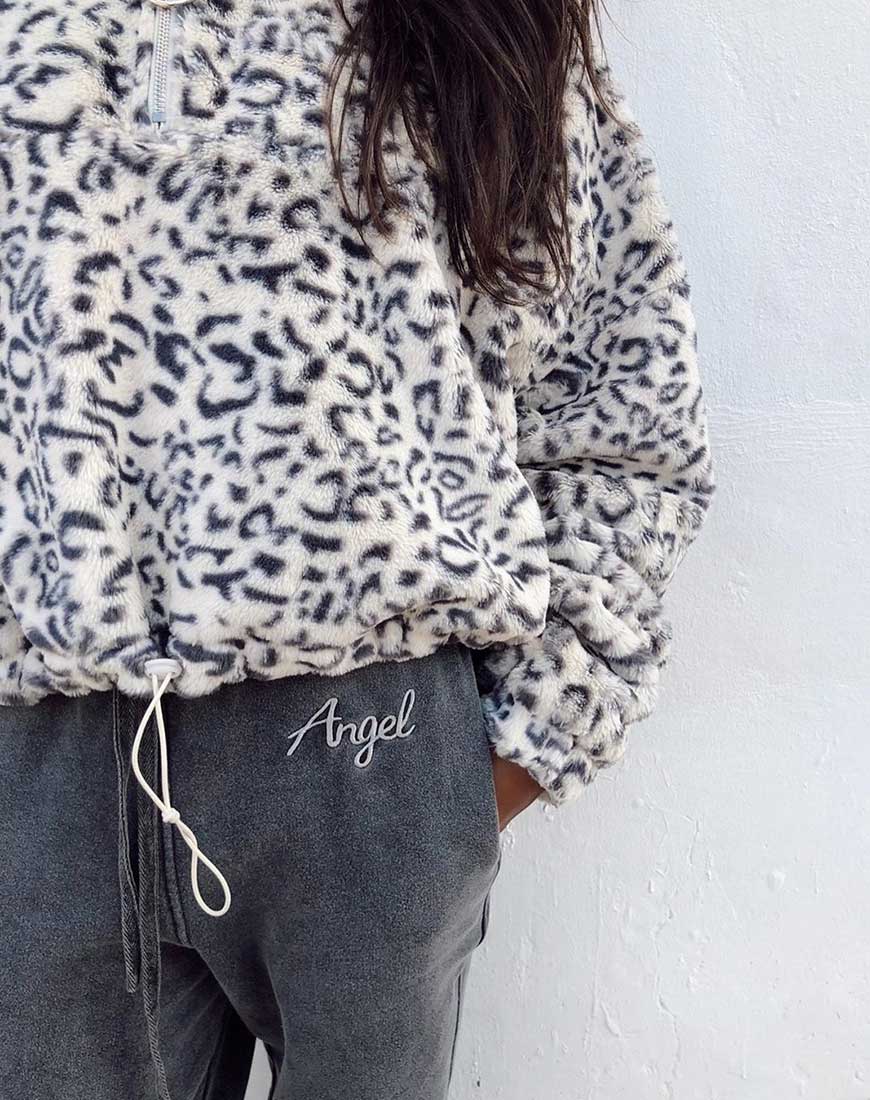 Image de Nero Ring Pull Jacket in White Leopard