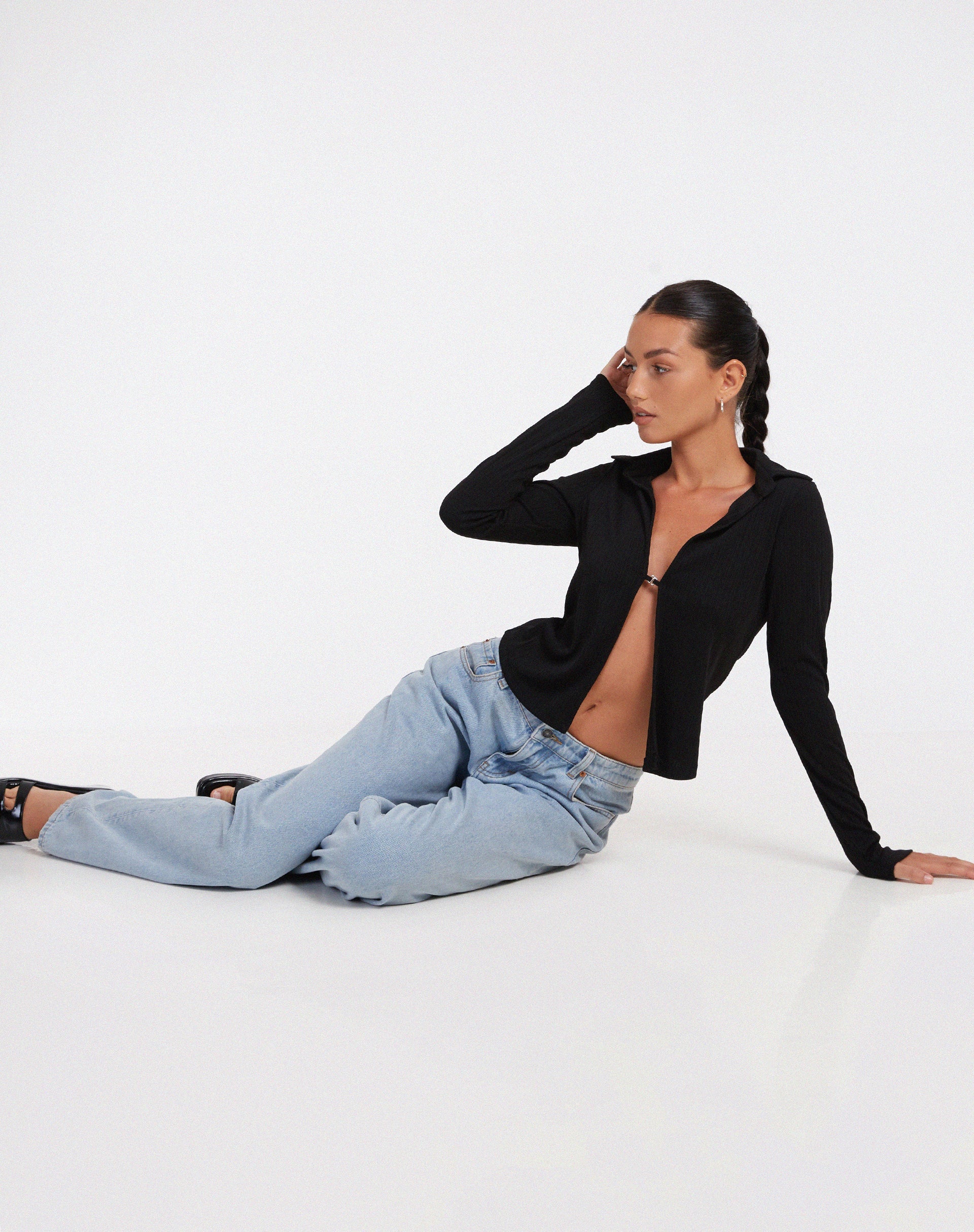 image de Ruix Top en Jersey Plise Noir