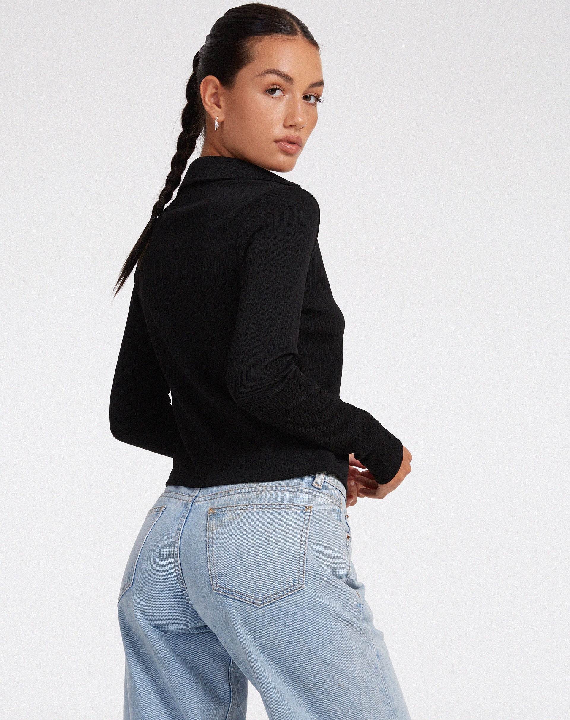 image de Ruix Top en Jersey Plise Noir