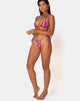 Image de Talia Bikini Bottom in Snake Pink