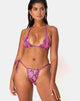 Image de Talia Bikini Top in Snake Pink