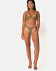 Image de la culotte de bikini Valda en kaki mat