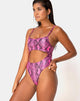 Image de Varois Maillot de bain en serpent rose