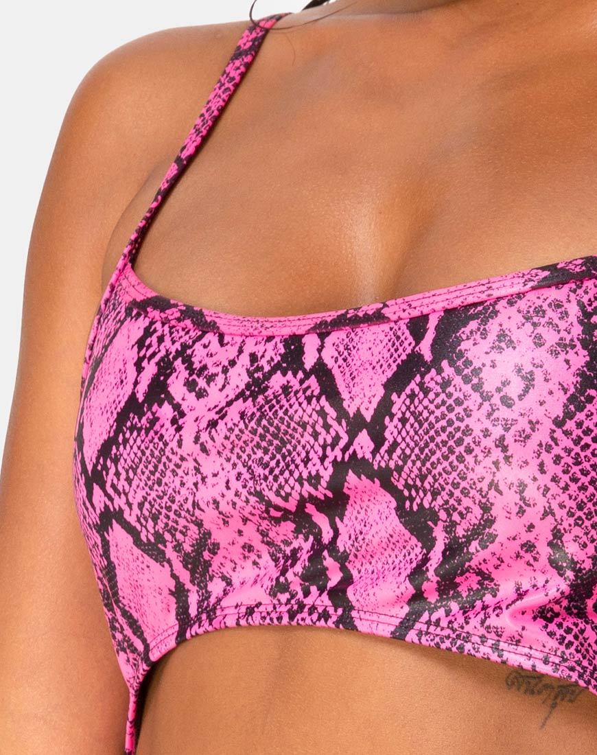 Image de Varois Maillot de bain en serpent rose