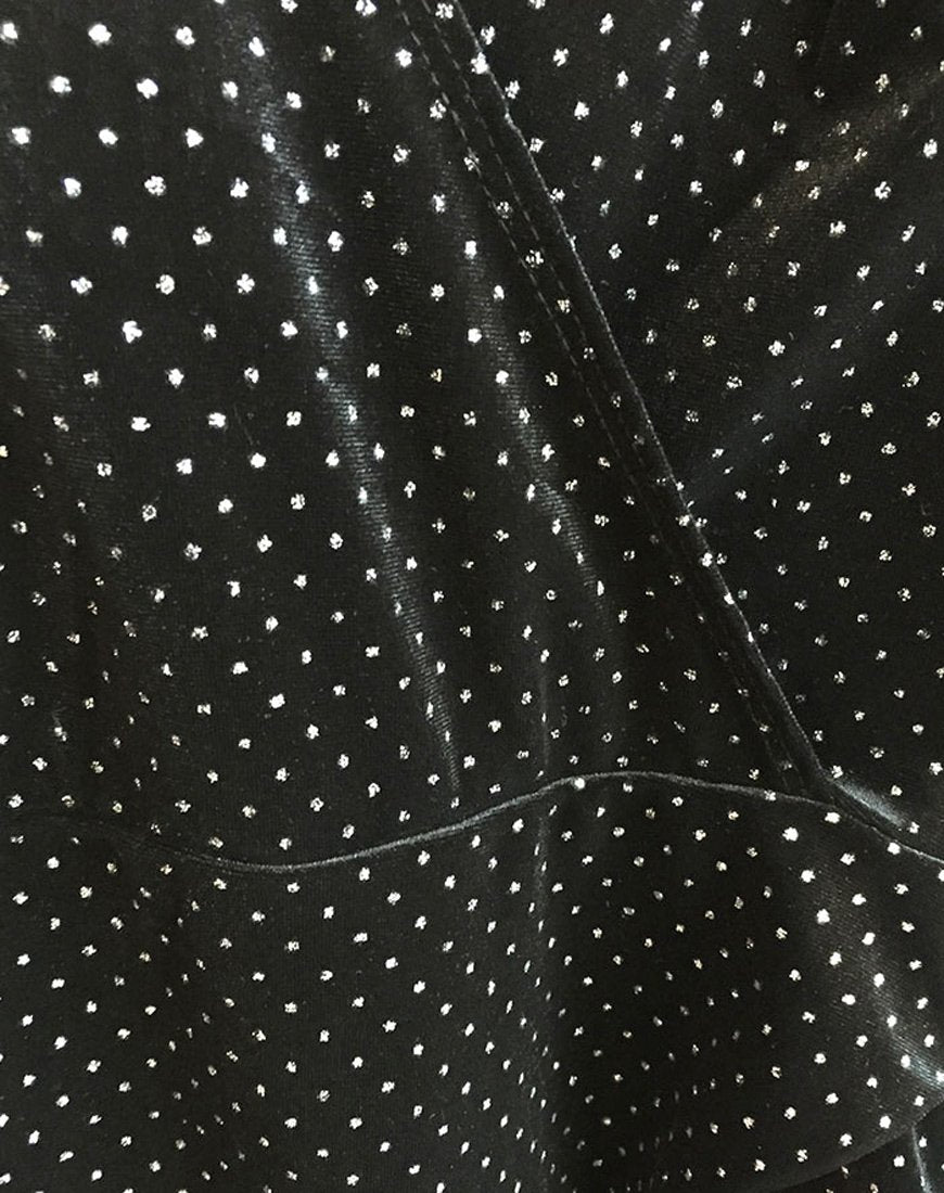 Image of Willow Bodycon Dress in Black and White Dot
